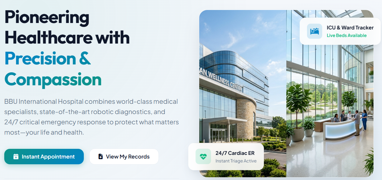BBU Hospital Website Project